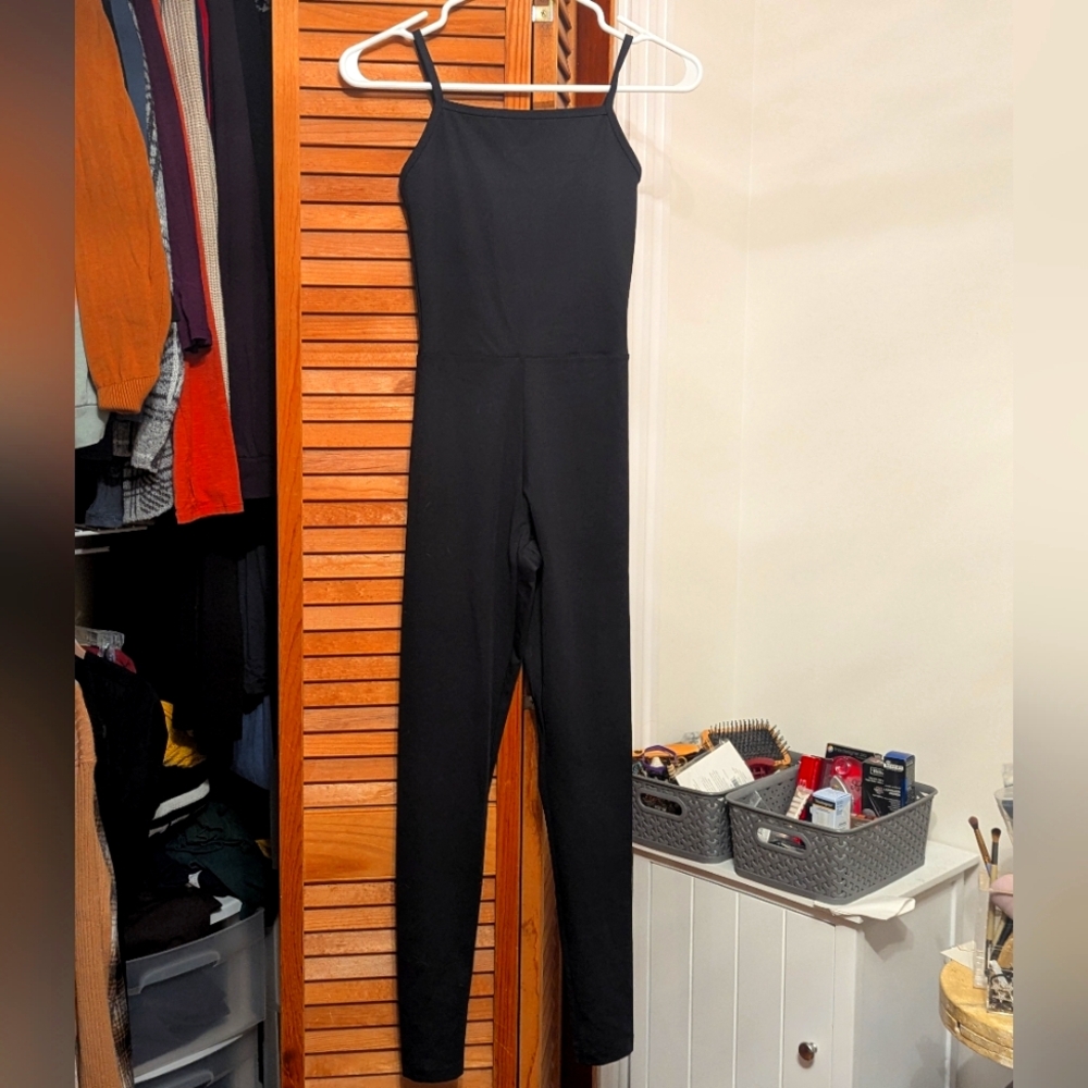Girlfriend collective black unitard - NWOT